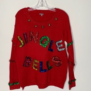 Charlotte Russe Christmas  red sweater Large